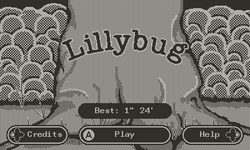 A screen shot of Lillybug for Playdate.
